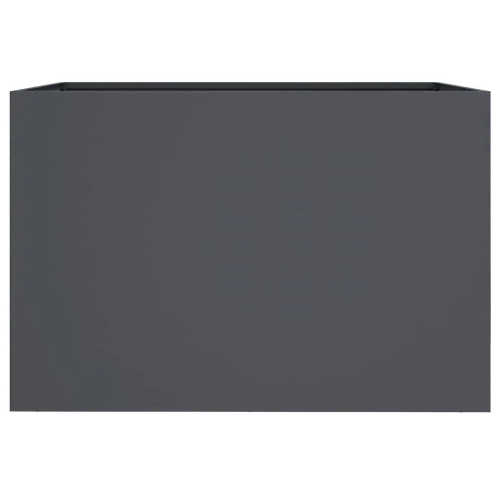 Fioriera rialzata per piante e fiori terrazza giardino 62 x 47 x 46 cm acciaio antracite 02_0037756