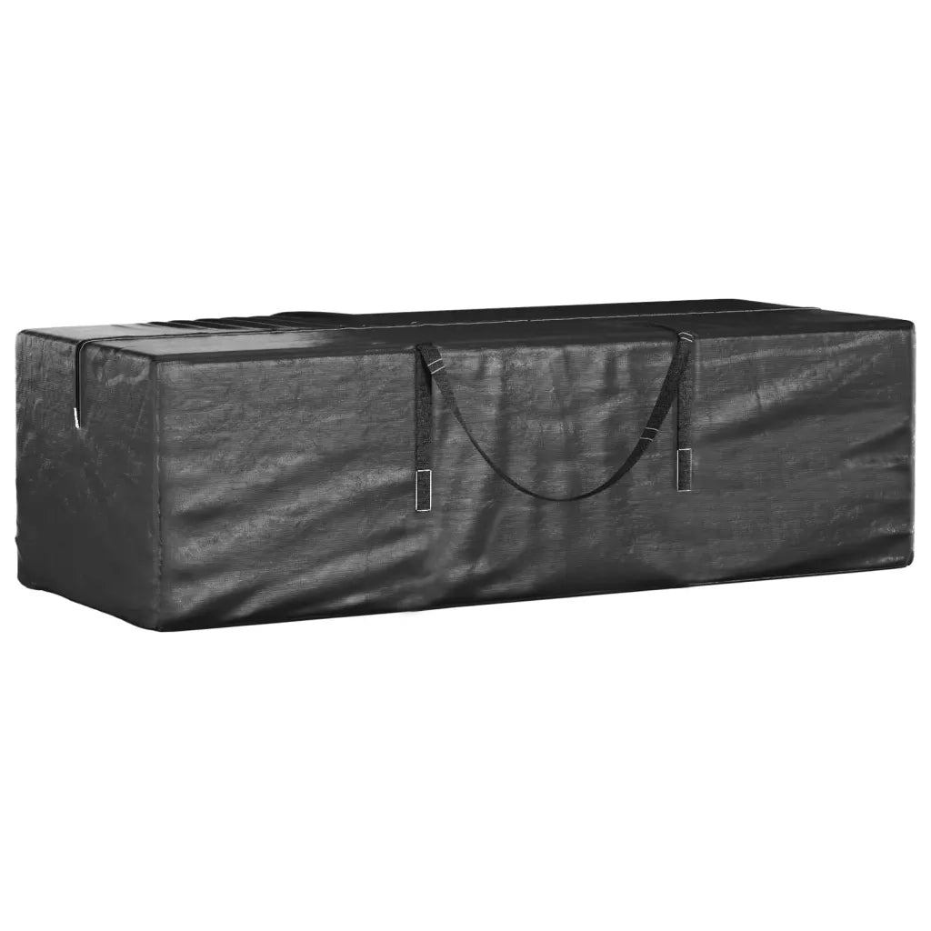 Borse Porta Cuscini Giardino 2 pz Nere 135x40x55 cm Polietilene CFW6029612