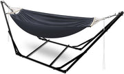 Hangmat Opvougbile con Struttura - Hangmatt con Standard - Massimo 150 kg - Ideale per Tempo Libero, Giardino e Terrazza