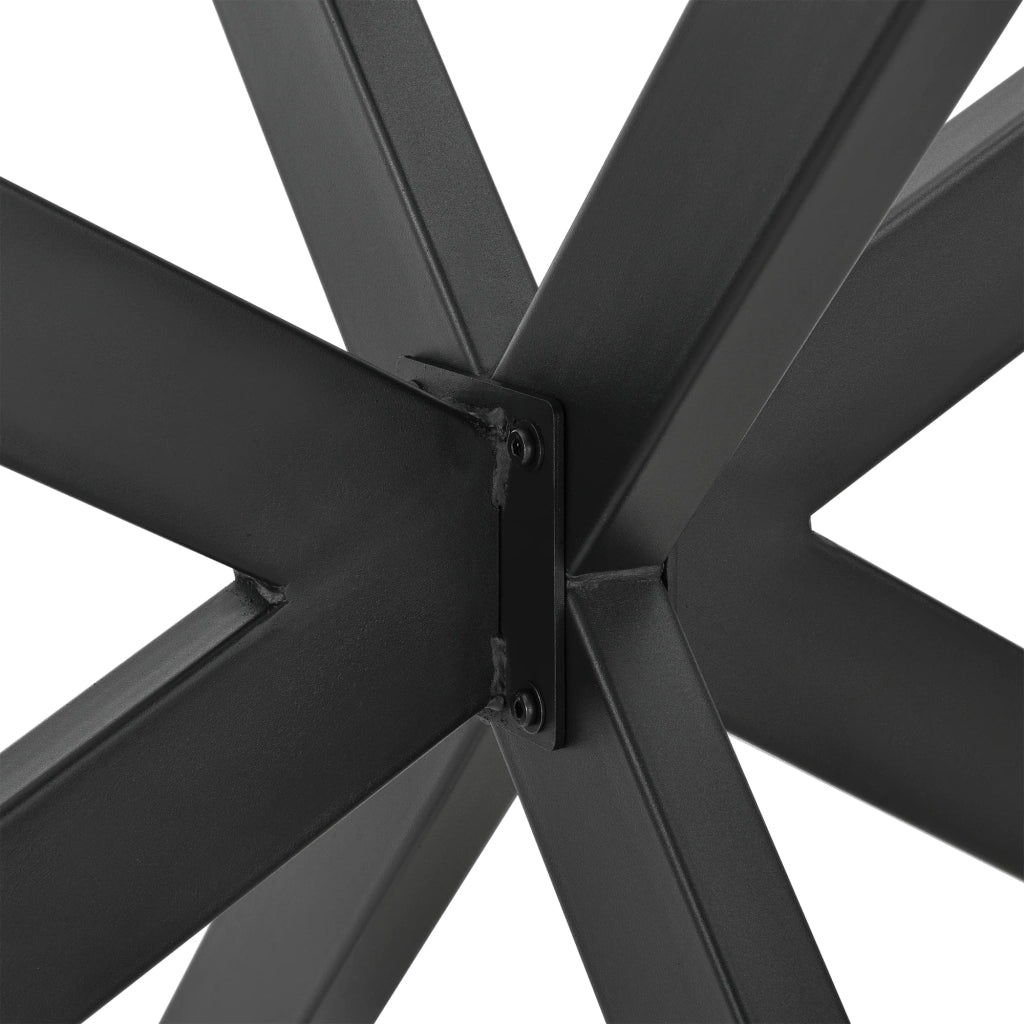 Gamba per tavolo acciaio ferro 120 x 68 x 71 cm nero opaco 03_0008074