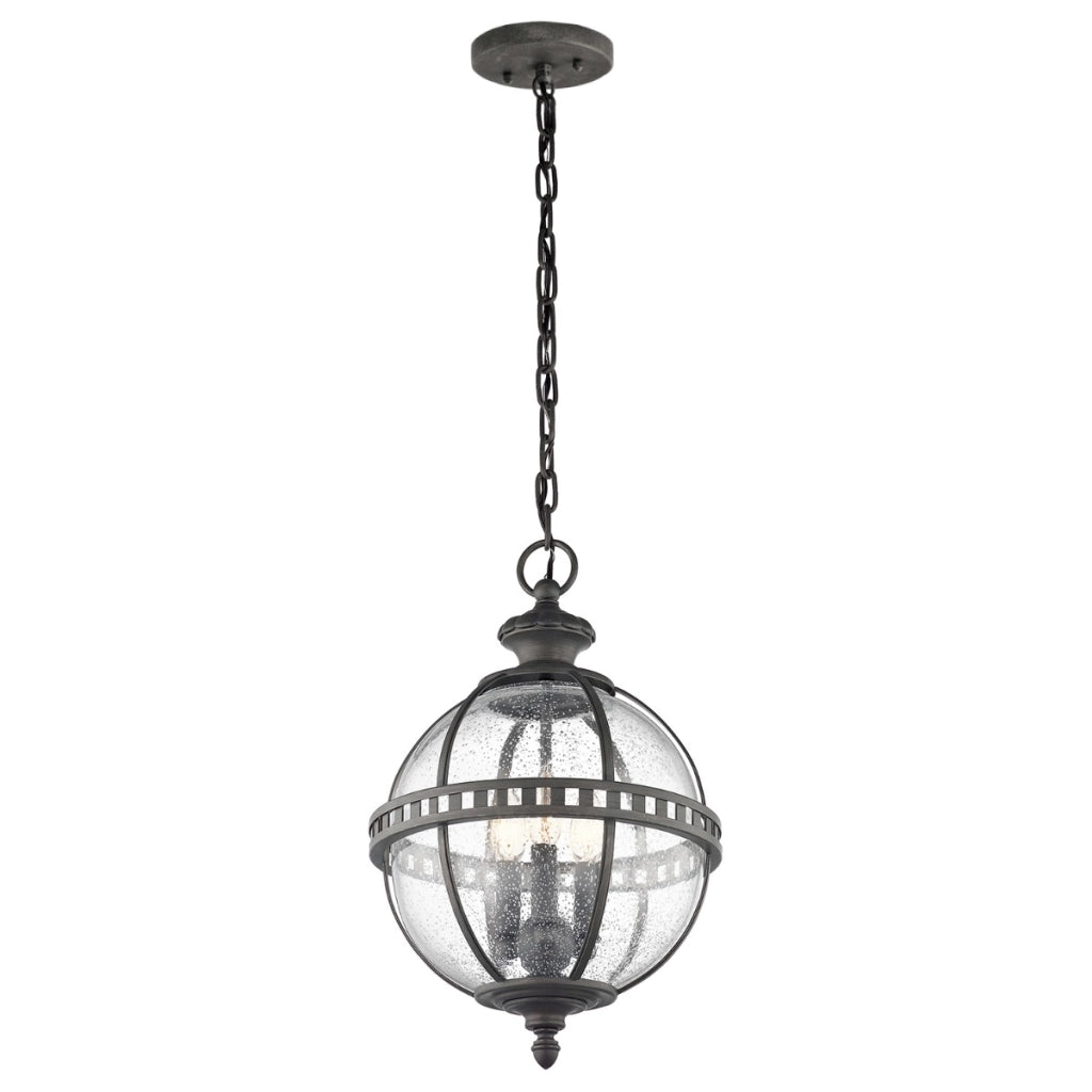 Lampada a sospensione esterna bronzo Halleron Kichler 3xE14