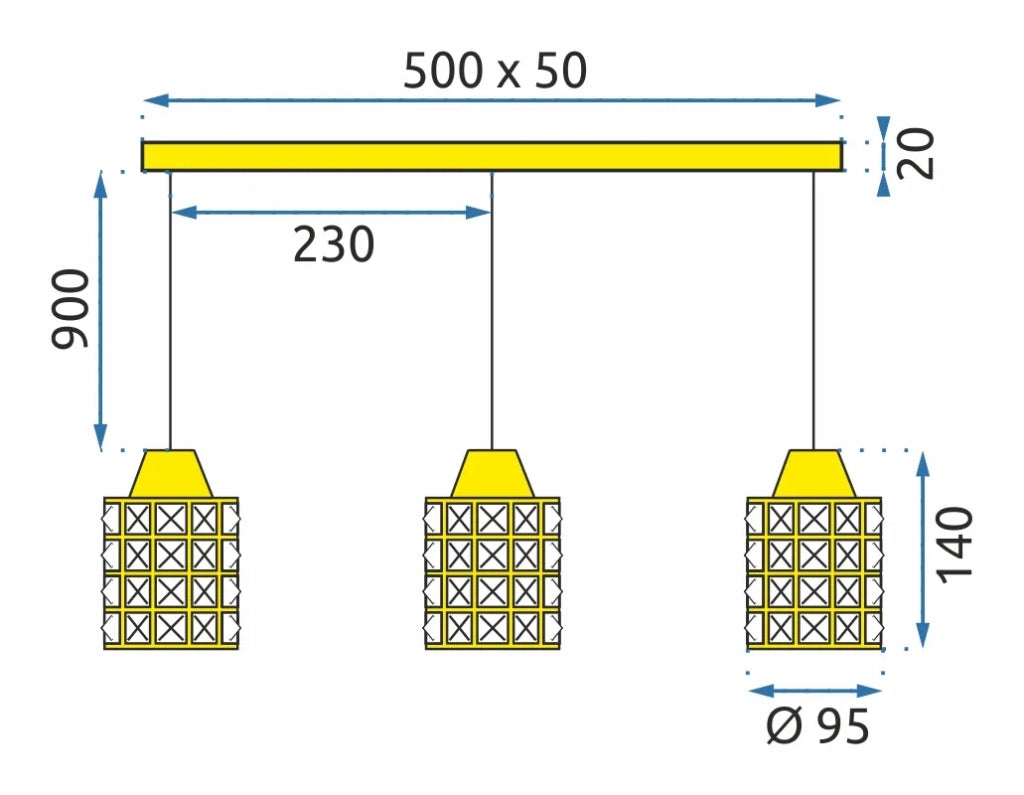 Lampada APP725-3CP Gold