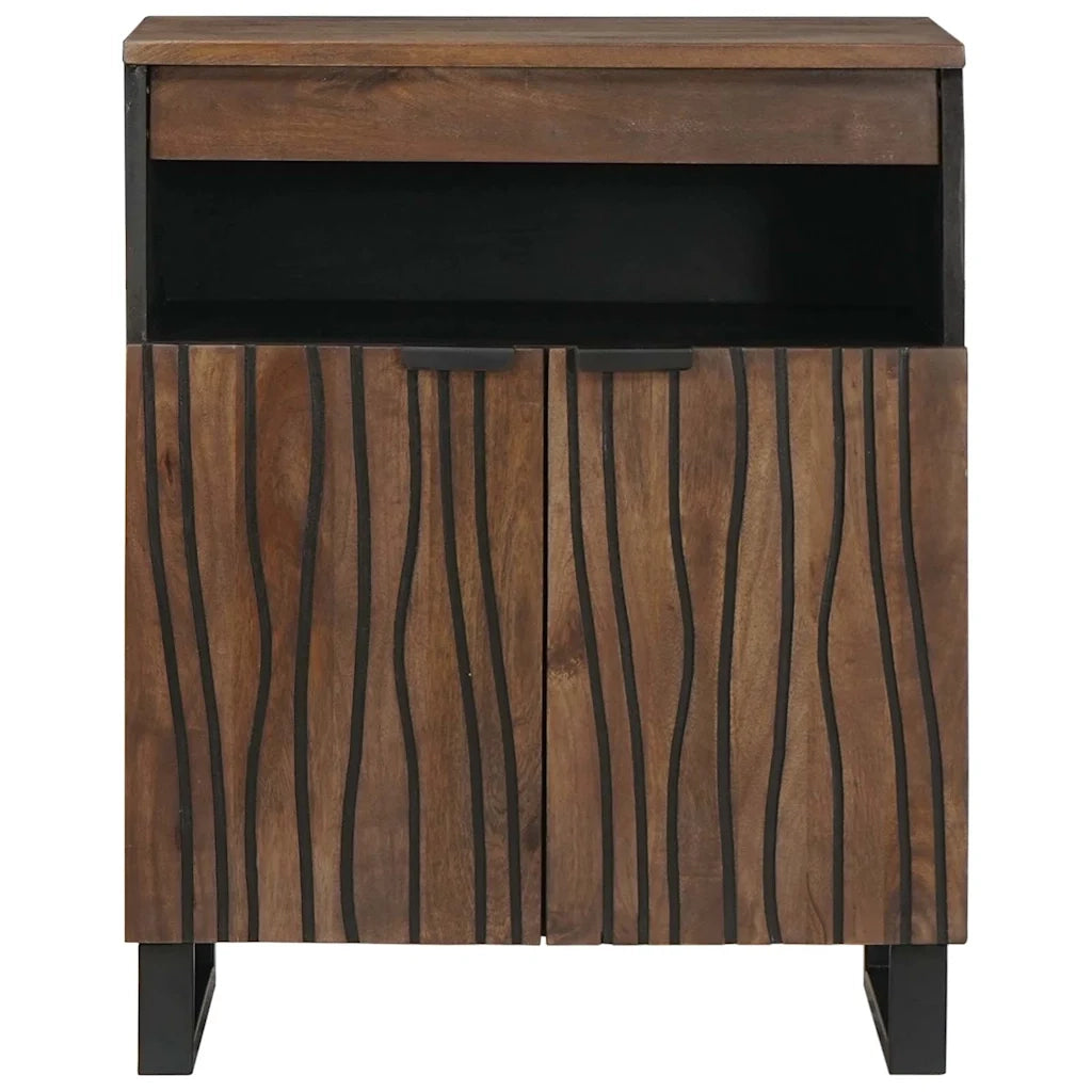 Credenza | Madia | Buffet da pranzo | Armadio da pranzo Marrone 60 x 33 x 75 cm legno massello di mango