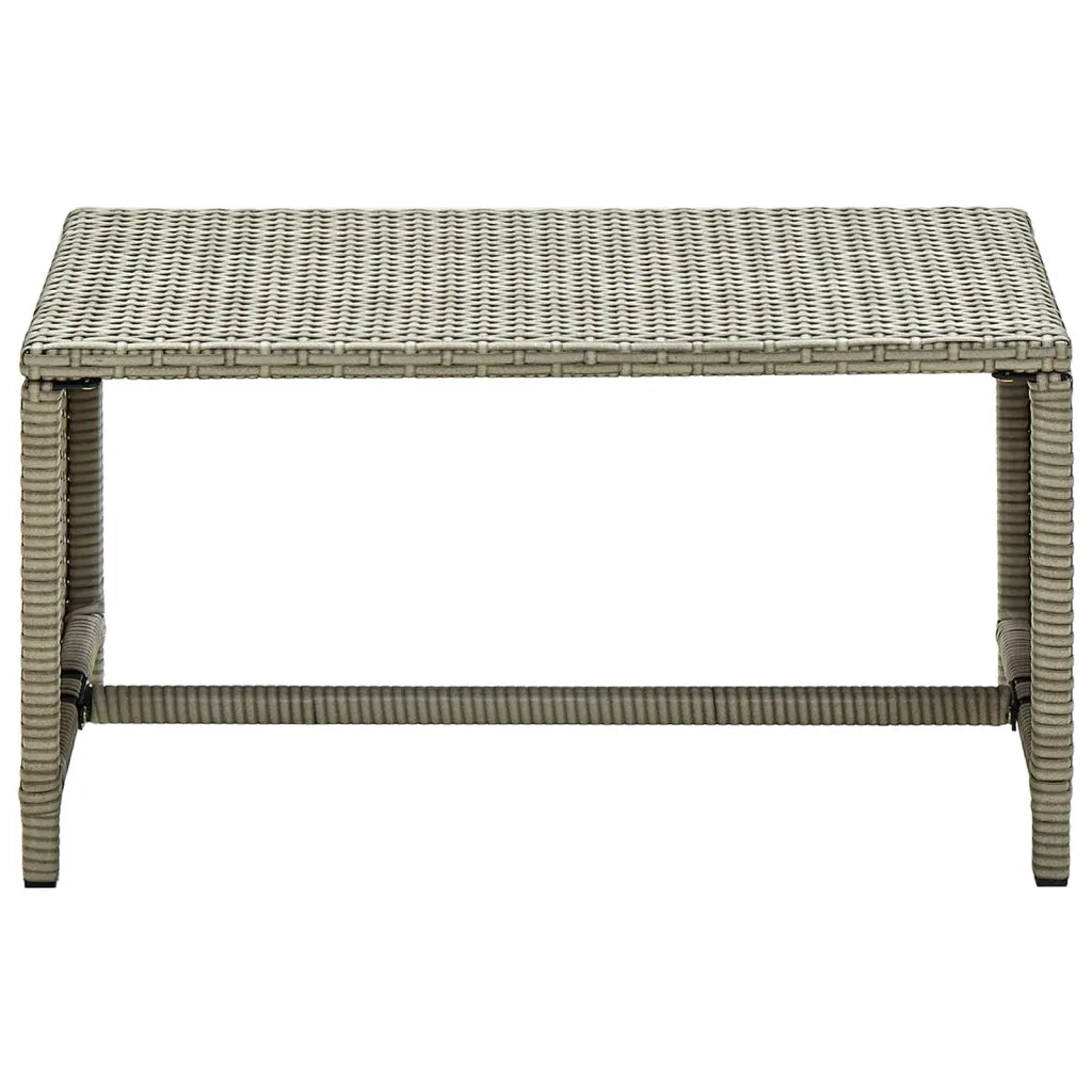 Tavolino da CaffÃ¨ Beige 70x40x38 cm in Polyrattan cod mxl 55348