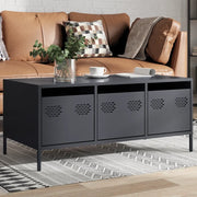 vidaXL Tavolino Antracite 101,5x50x43,5cm in Acciaio Laminato a Freddo