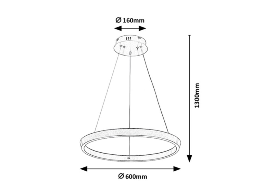 Lampada sospesa LED 36W Nevira Rabalux bronzo