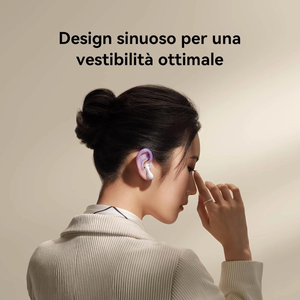 HUAWEI FreeBuds 5,iOS,Android&Windows,Cuffie Bluetooth Wireless,Design ergonomico,Driver ultramagnetico,Bassi intensi,Audio Hi-Res,Super ricarica,30h di autonomia,EQ adattivo,Versione italiana,Bianco
