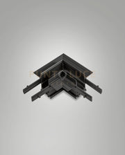 ANGOLO GIUNTO MECCANICO PER BINARIO TRACK 48V INCASSO NERO H5,4CM