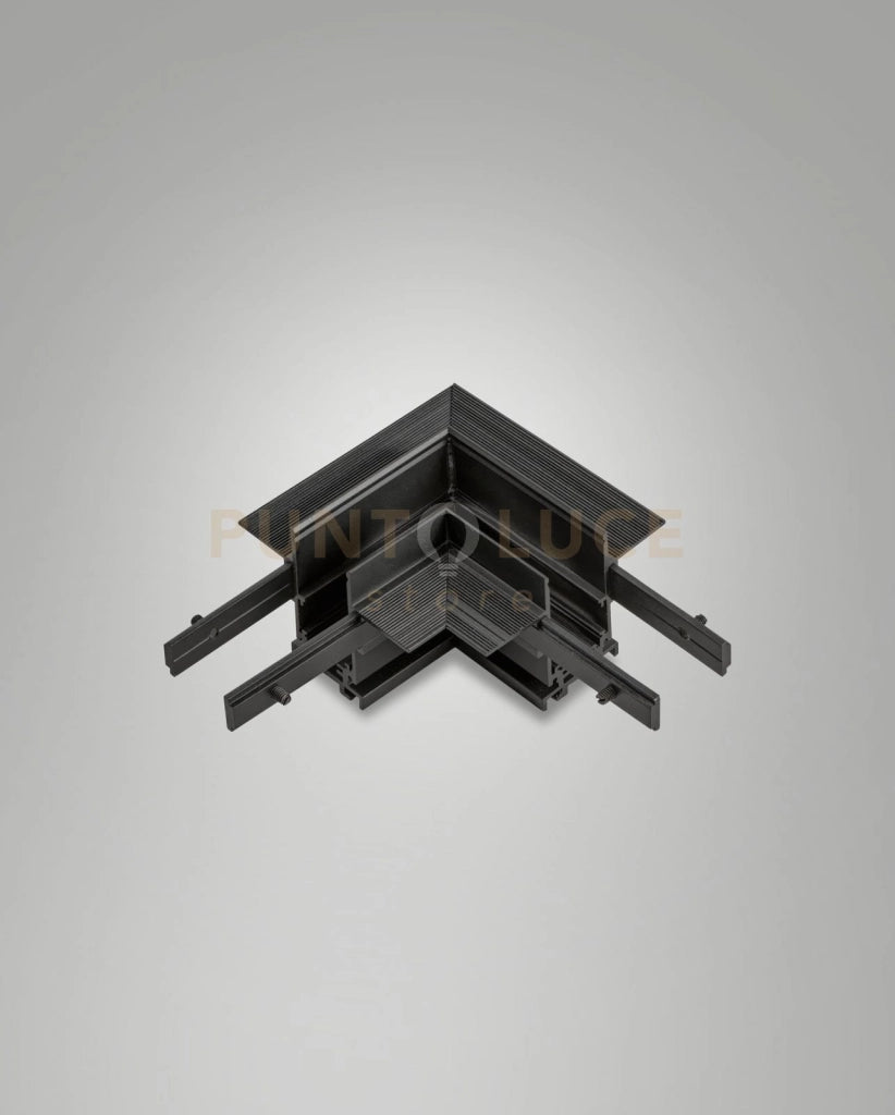 ANGOLO GIUNTO MECCANICO PER BINARIO TRACK 48V INCASSO NERO H5,4CM
