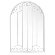 Specchio metallo avorio cm66x4h96