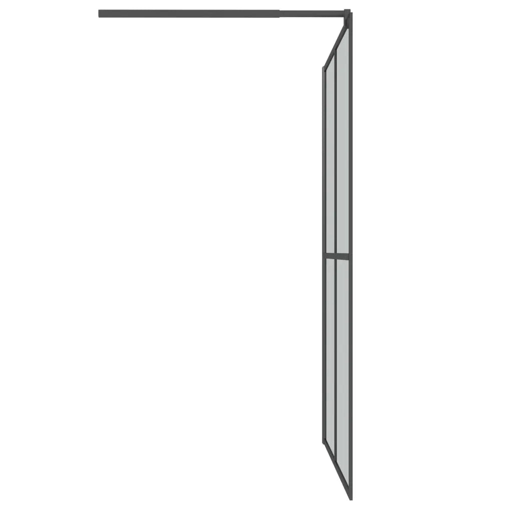 Cabina Doccia 140x195 cm con Vetro Temperato Scuro 151888