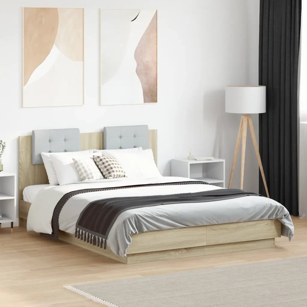 Giroletto Testiera Rovere Sonoma 120x190 cm Legno Multistratocod mxl 115122