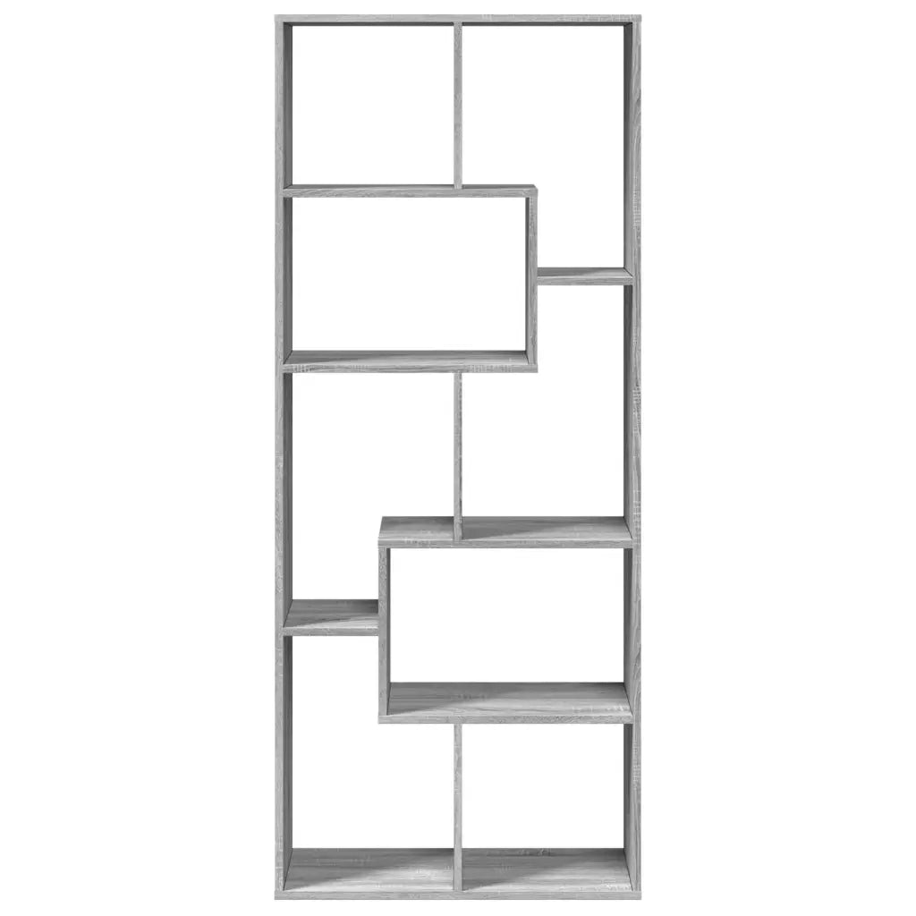 Libreria Divisorio Grigio Sonoma 67x25x161,5 cm in Truciolato 858080