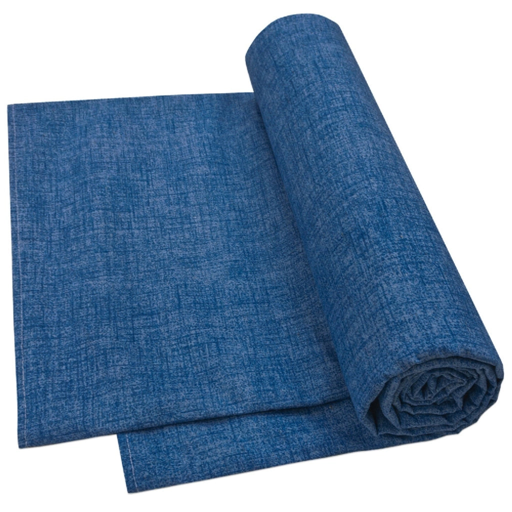 Telo Arredo Cotone 260x280 cm Copridivano Granfoulard Copriletto Tessuto Multiuso Blu Pastello