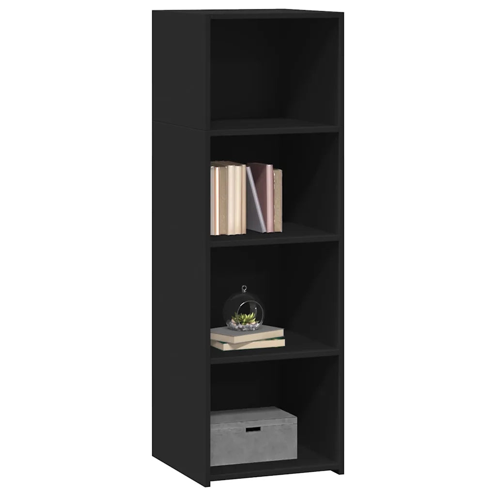Credenza | Madia | Buffet da pranzo | Armadio da pranzo Nera 40x41x124 cm in Legno Multistrato