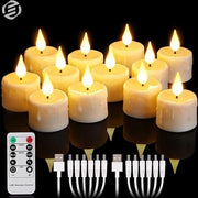 Lumineggianti LED Candelabri - Candelabri Elettrici - Candelabri a Batteria - Candelabri a Sostituzione della Candela - Illuminazione di Natale - Sicuri e Sostenibili