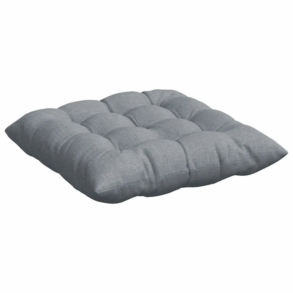 Cuscini per Seduta 4 pcs Grigio chiaro 40 x 40 x 6 cm Tessuto