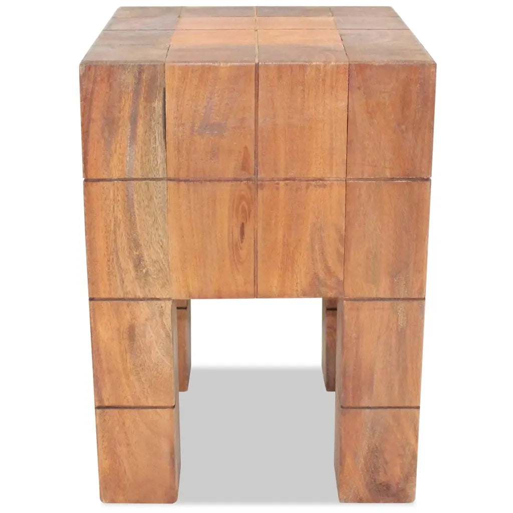 Sgabello in Legno Massello di Mogano CFW5258656