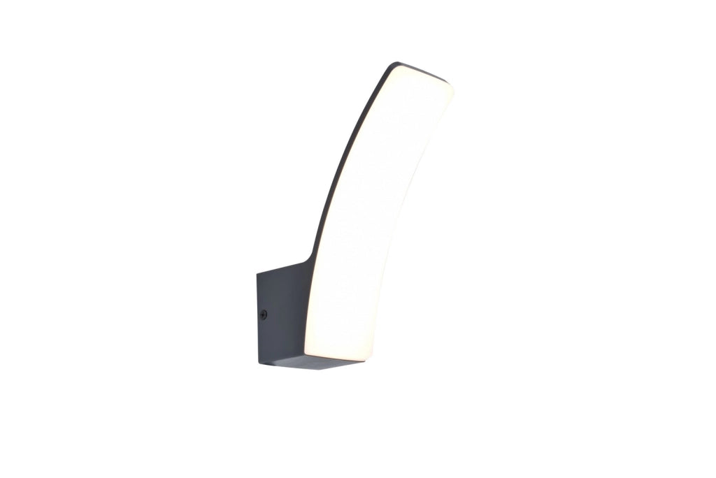 Applique esterno LED opale IP44 11,5W grigio LUTEC KILO