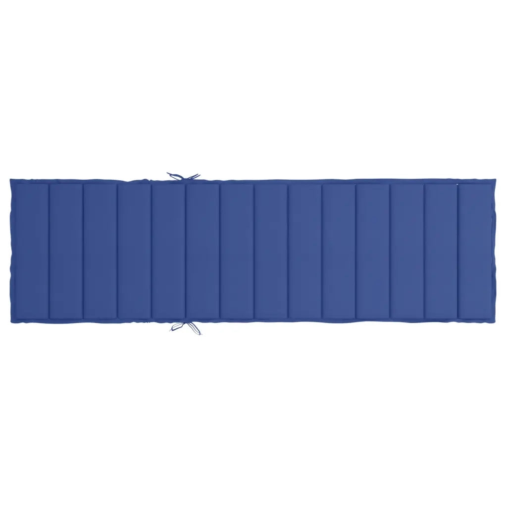 Cuscino per Lettino Blu Reale 200x60x3 cm in Tessuto Oxford 314213