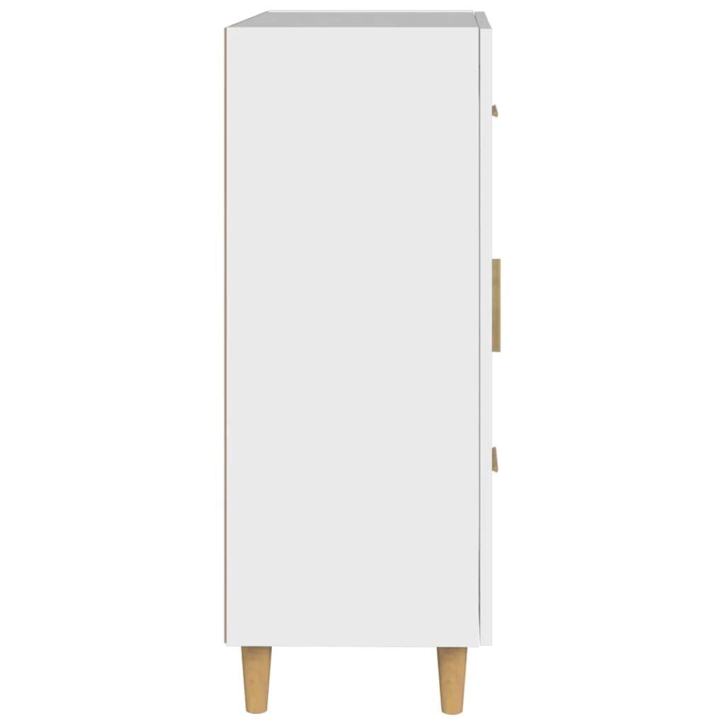 Buffet credenza cassettiera armadio mobile contenitore organizer per cucina soggiorno salotto 69,5 x 34 x 90 cm legno ingegnerizzato bianco 02_0030430