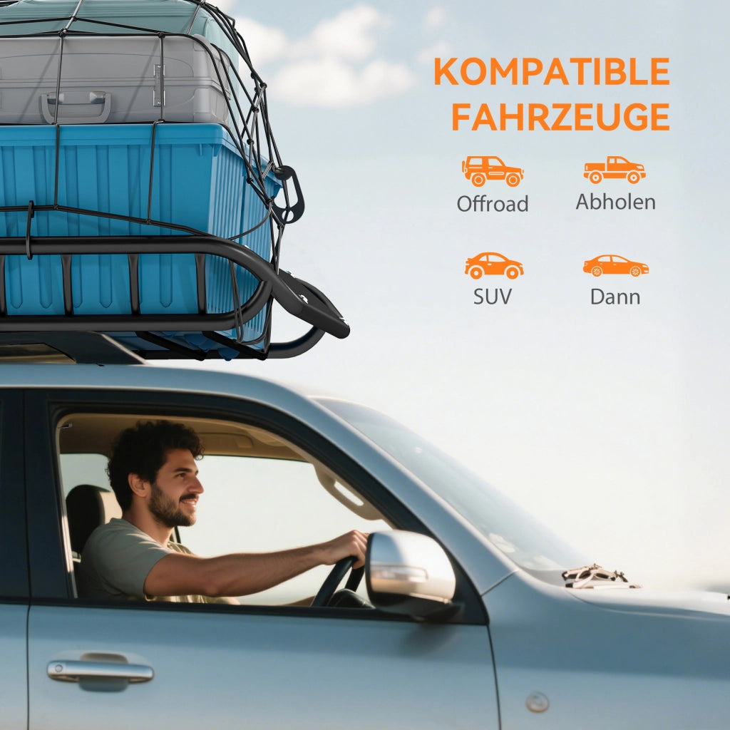 Portabagagli Universale per SUV e Camion ¨C zephmum ¨C Nero 116x92x11.5 cm