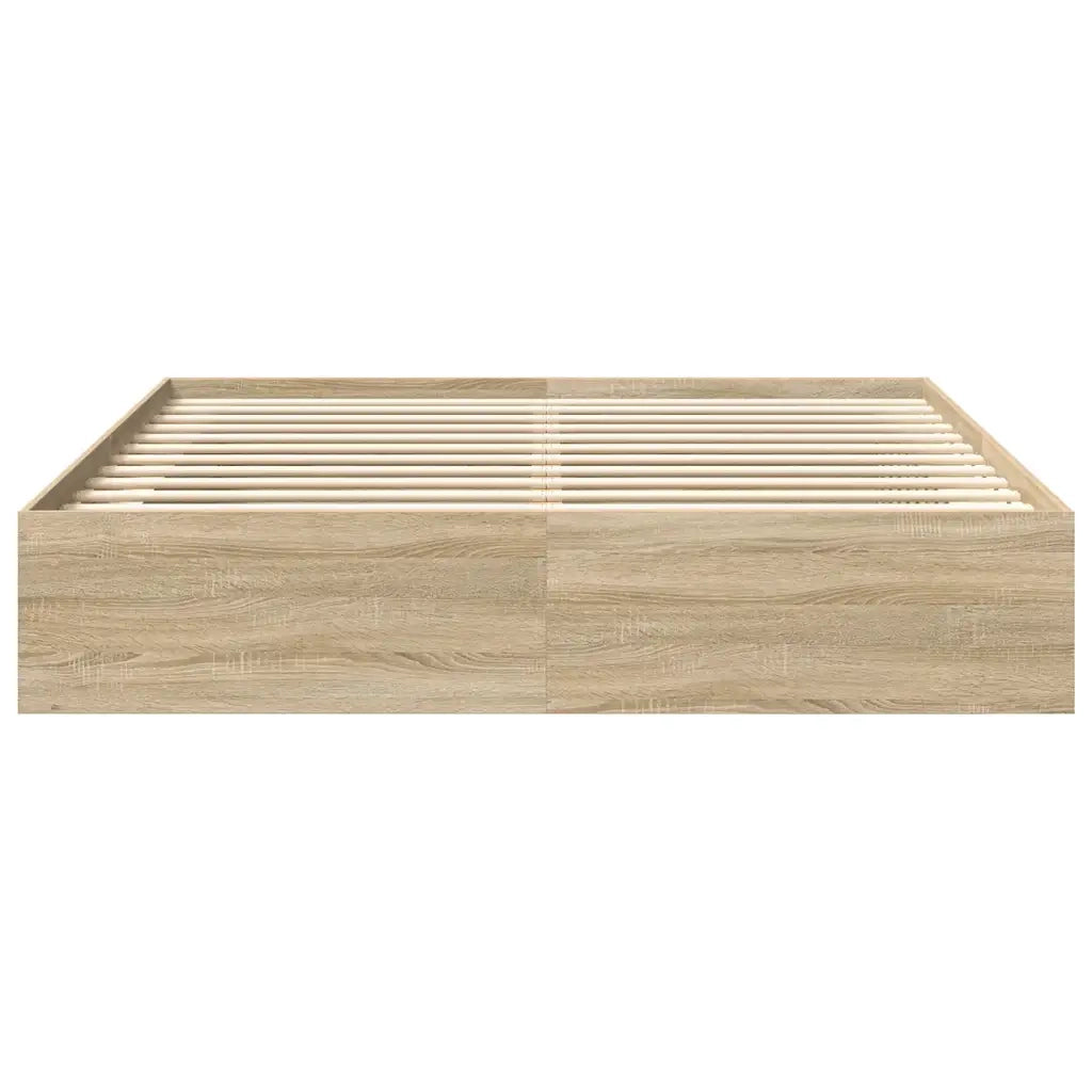 Giroletto-Struttura Letto Rovere Sonoma 200x200 cm