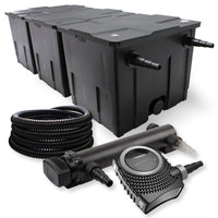 Set Filtro a 3 camere 90000l Chiarificatore UVC 36W 3ª serie Pompa NEO10000 80W Tubo