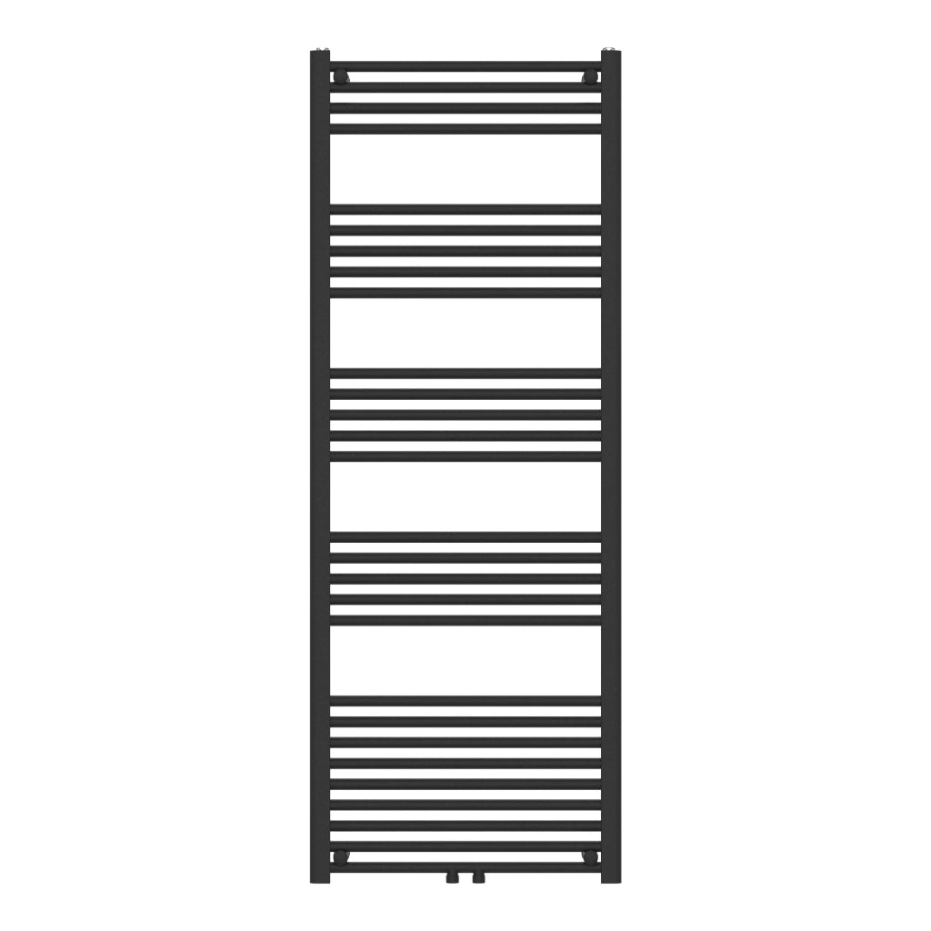 Radiatore scaldasalviette da bagno acciaio 160 x 60 cm nero 03_0010430