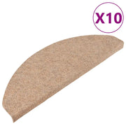 Tappetini Autoadesivi per Scale 10 pz | Gradini per Scale Beige 65x22,5x3,5 cm