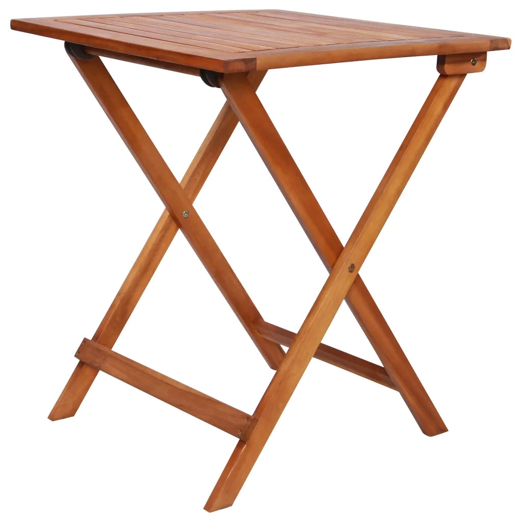Set da Bistrot 3 pz Pieghevole in Legno Massello di Acacia 44015