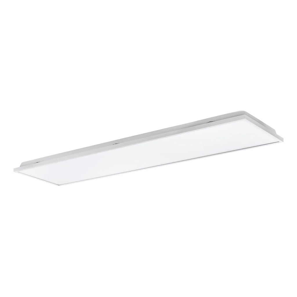 Plafoniera Contemporanea Urtebieta Acciaio Bianco Luce Led Integrato 32W
