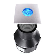EASY SQUARE II faretto incasso calpestabile 24V segnapassi LED 3W SPOT RGB DMX IP67 dimmerabile luce colorata