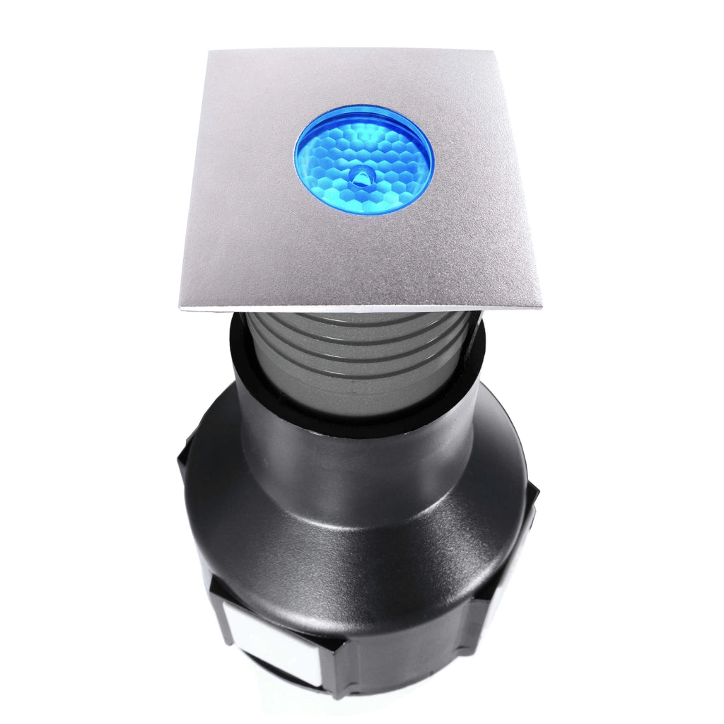 EASY SQUARE II faretto incasso calpestabile 24V segnapassi LED 3W SPOT RGB DMX IP67 dimmerabile luce colorata