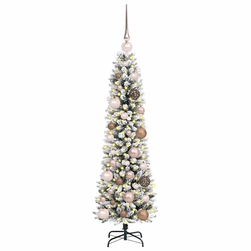 Albero di Natale | Decorazioni natalizie artificiale con 150 LED Bianco 120 cm