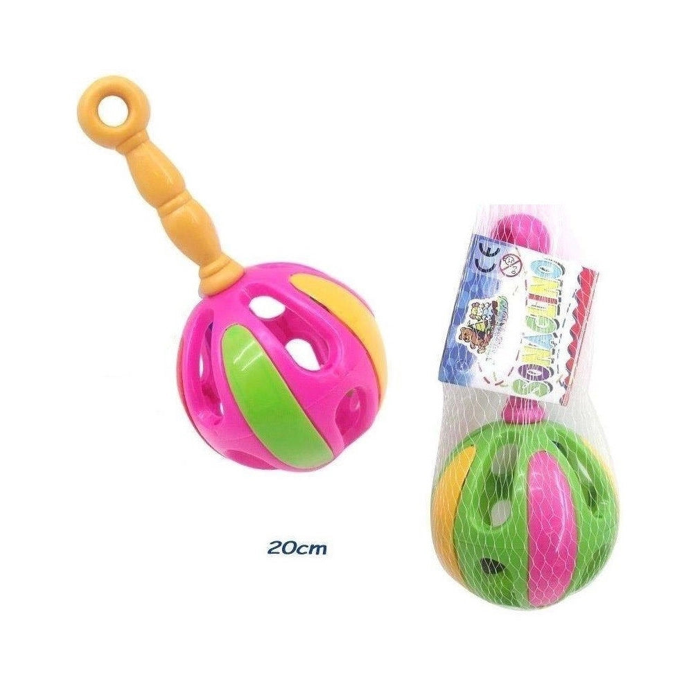 Trade Shop - Sonaglio Sonaglino Gioco Giocattolo Suoni Bambini Bimbi Colorati 20cm -