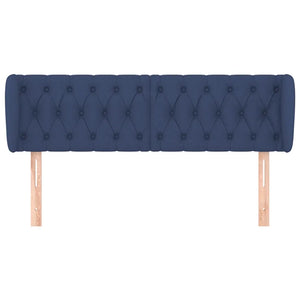 Testiera ad Orecchio Blu 163x23x78/88cm in Tessuto