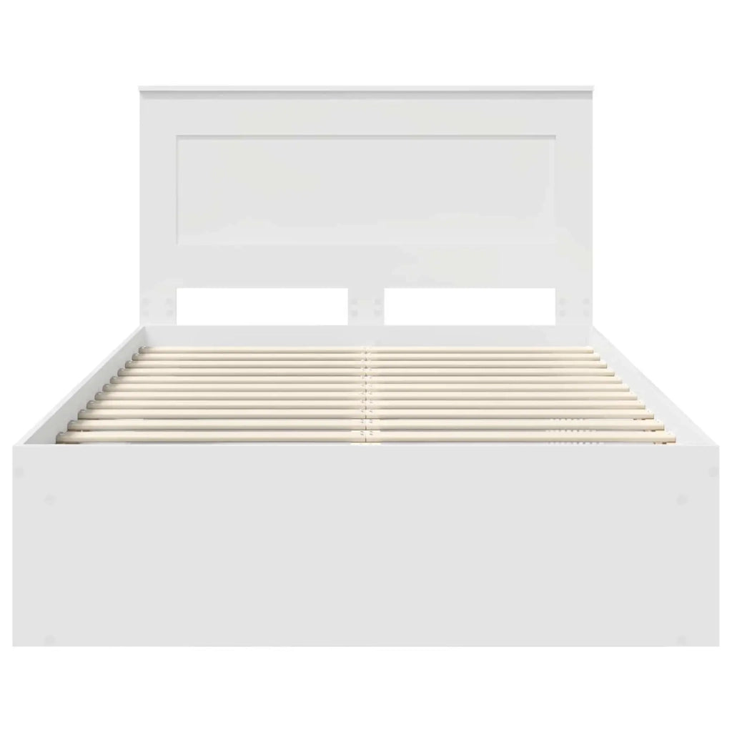 Struttura del letto Bianco 120 x 190 cm Pino massello 3410104