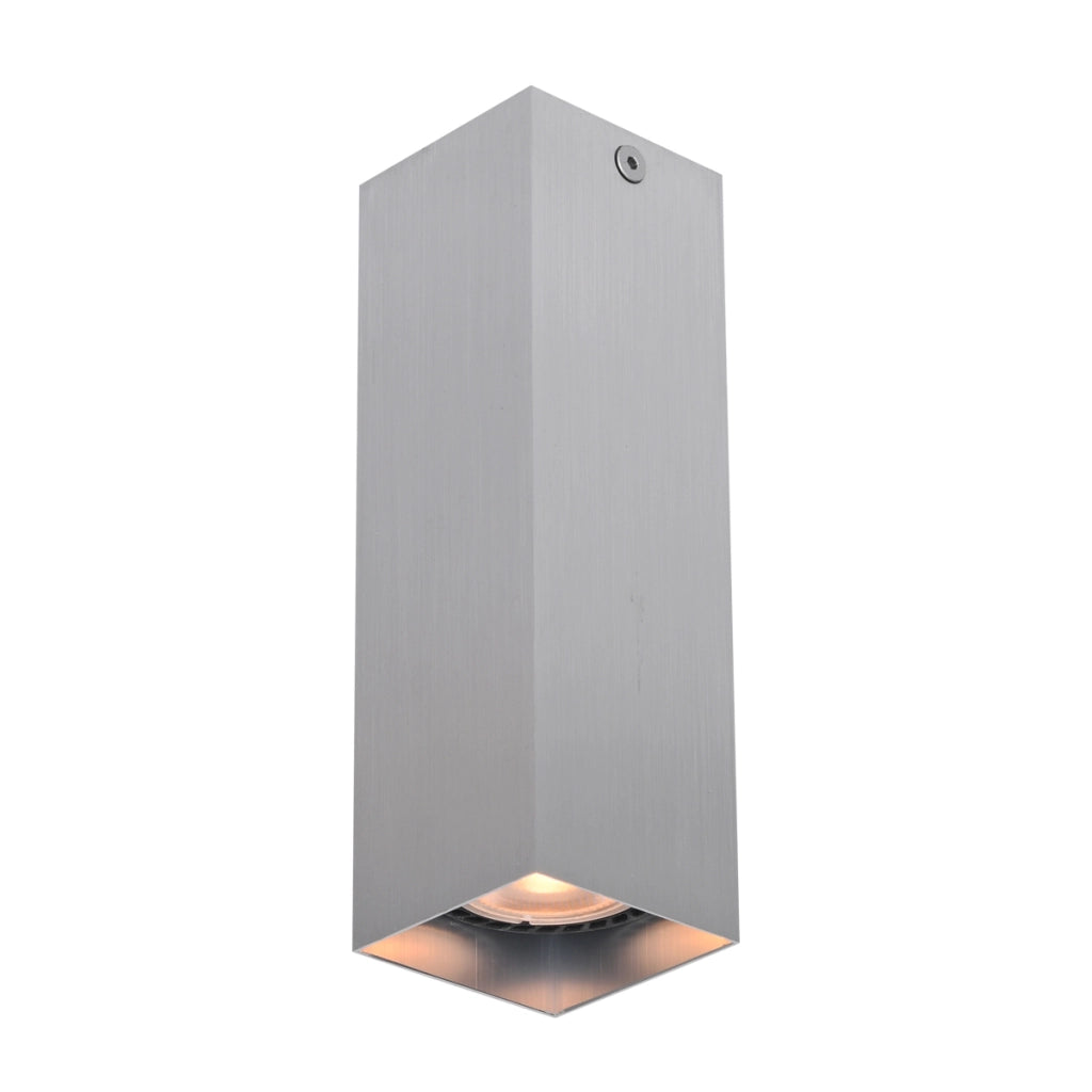 Spot soffitto quadrato alluminio 17cm GU10 10W Italux