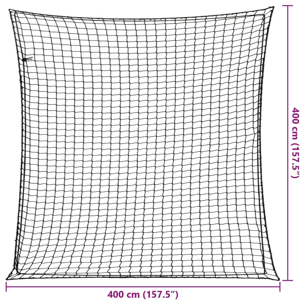 Rete per Rimorchio con Corda Elastica Nero 4x4 m in PP CFW3179615