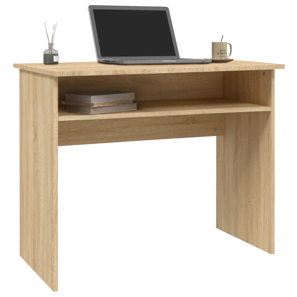 Scrivania | Tavolo da Ufficio Rovere Sonoma 90x50x74 cm in Legno Multistrato