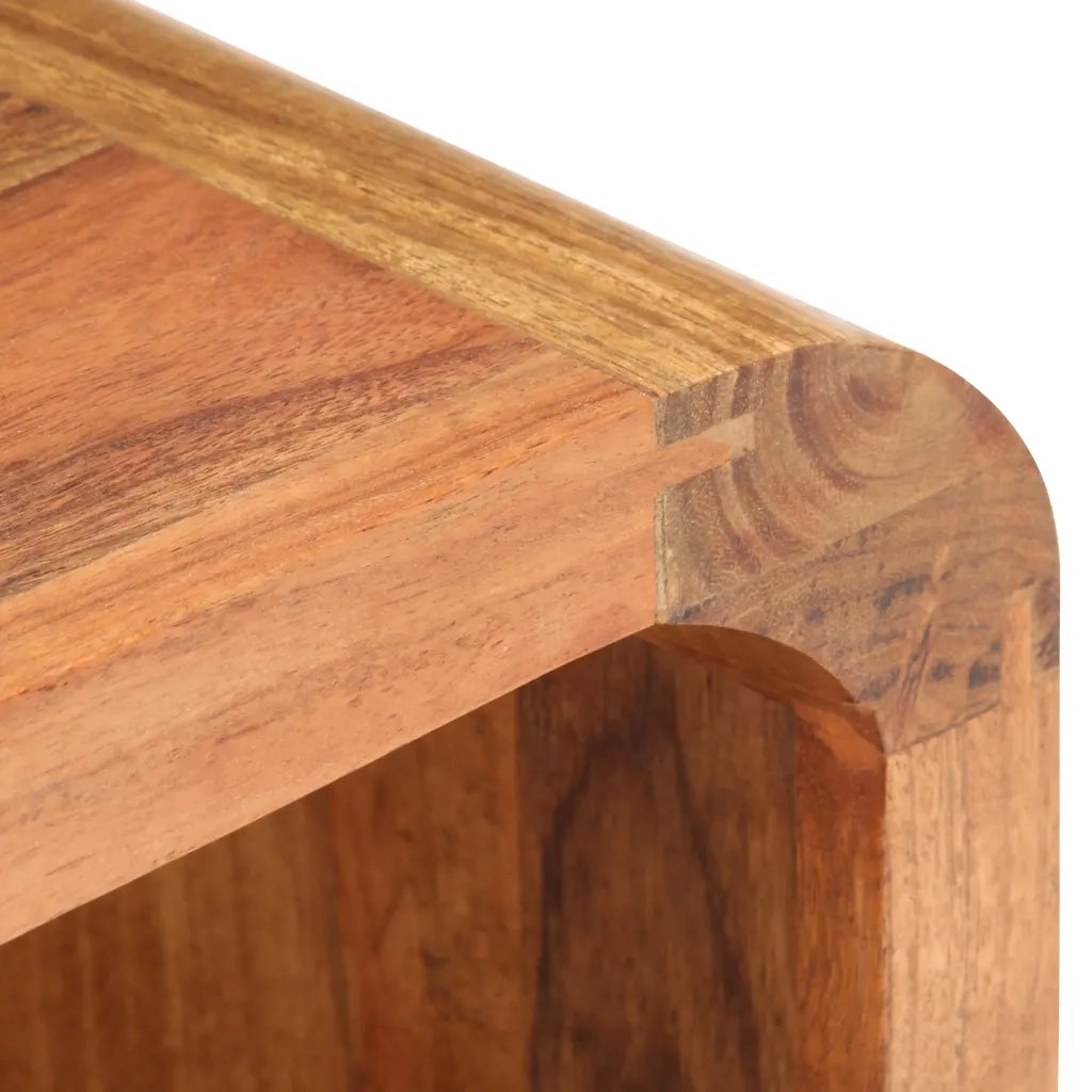 Comodino 40x30x60 cm in Legno Massello Acacia Finitura Ambra 289633