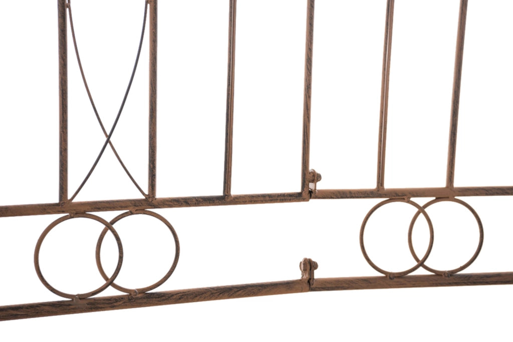 Set di 4 recinzioni da giardino Mangold antico marrone