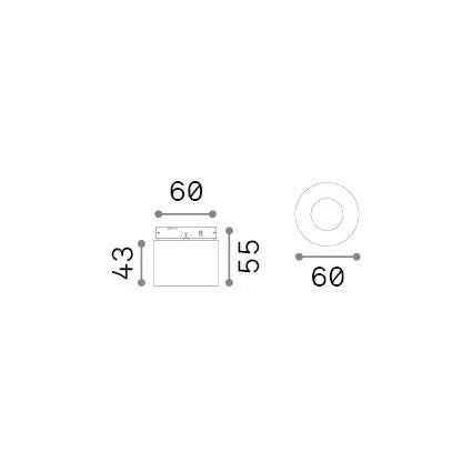 Faretto Da Incasso Deva 1 Luce Led Integrato Nero 5W Ip20