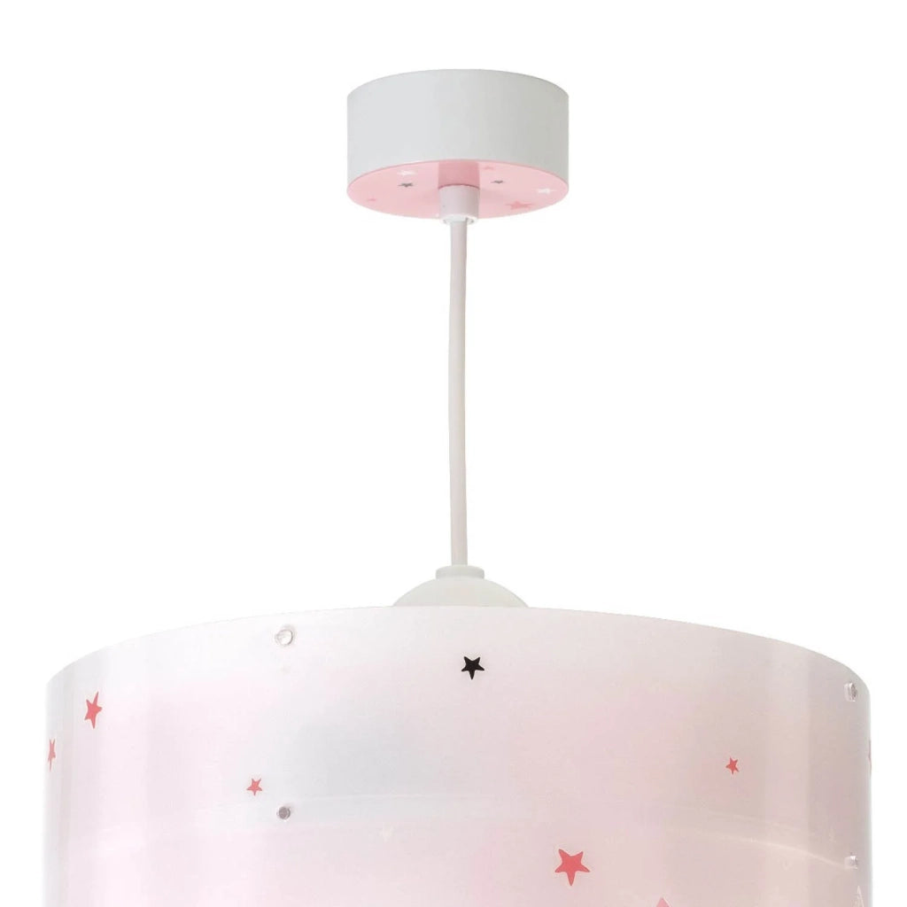 LÚZETE - LÁMPARA COLGANTE INFANTIL NEW MOON E27 ROSA
