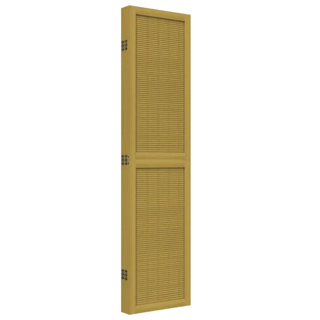 Divisorio Ambienti 5 Pannelli Marrone Legno Massello Paulownia 358821