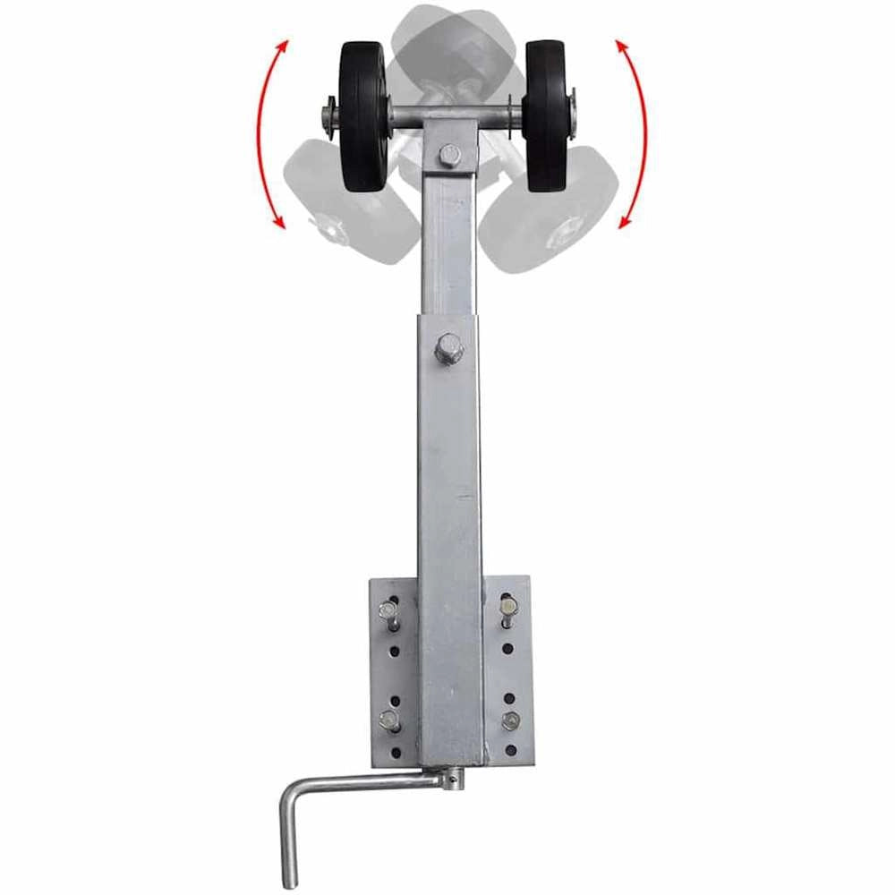 Boat Trailer Supports, Double Rollers, Set Of 2, 59-84 Cm