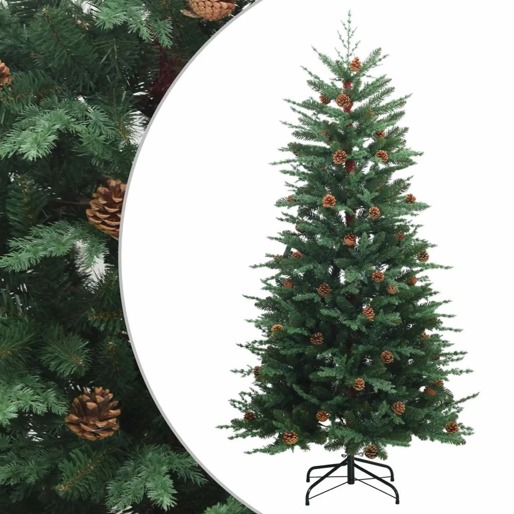 Albero di Natale Artificiale con Rami Pieghevoli 120 cm acciaio 42054501