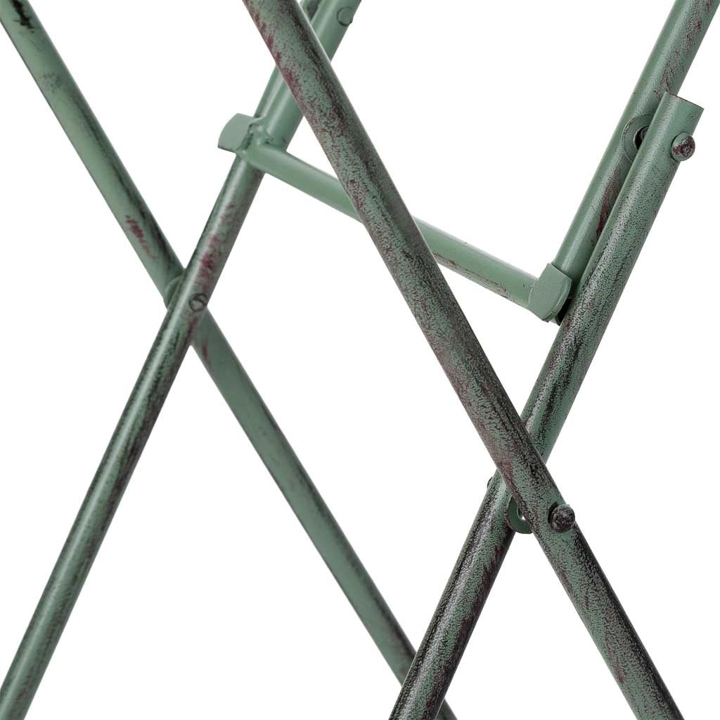 Portavaso in ferro battuto nero, 31x31x40h cm