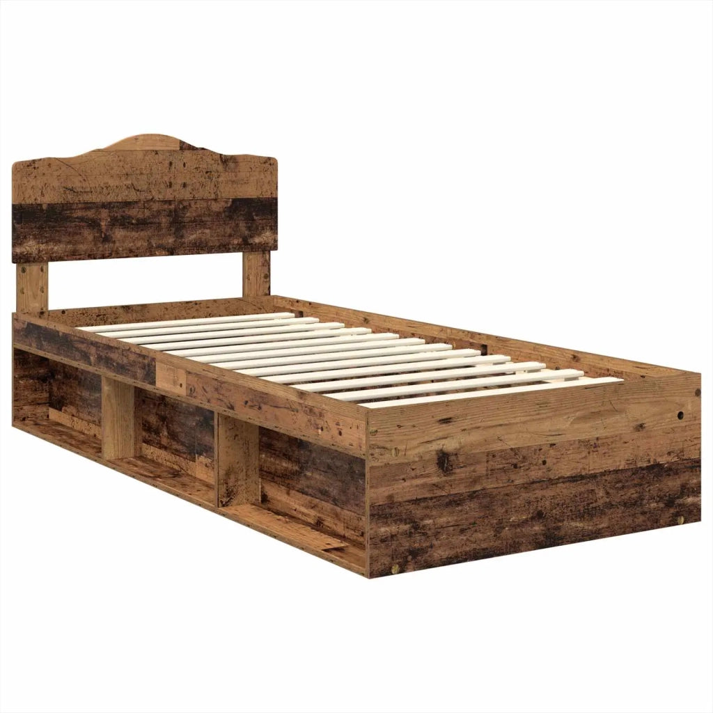 Struttura del letto Legno vecchio 90 x 200 cm Pino massello 3412950